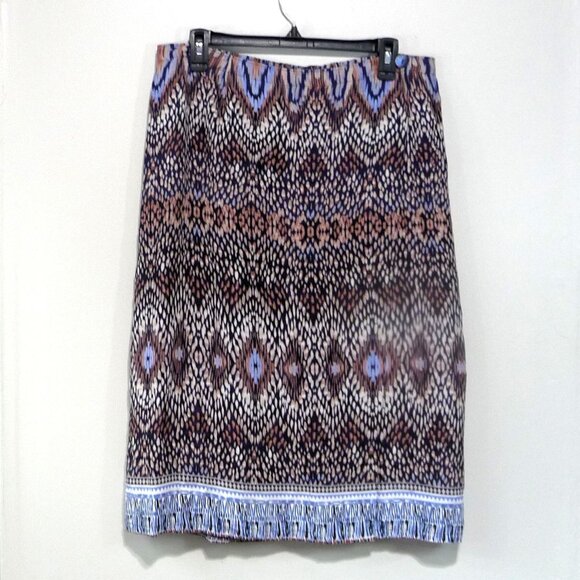 NIC+ZOE FAUX WRAP SKIRT LARGE - Picture 1 of 12